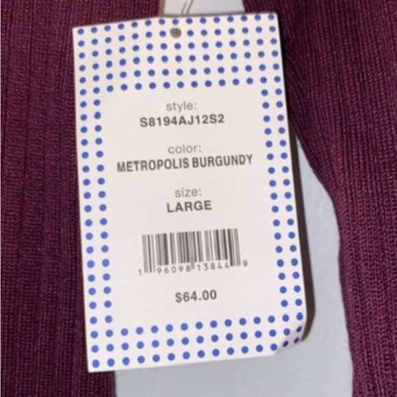 Burgundy Knit Sweater - Picture 2 of 2